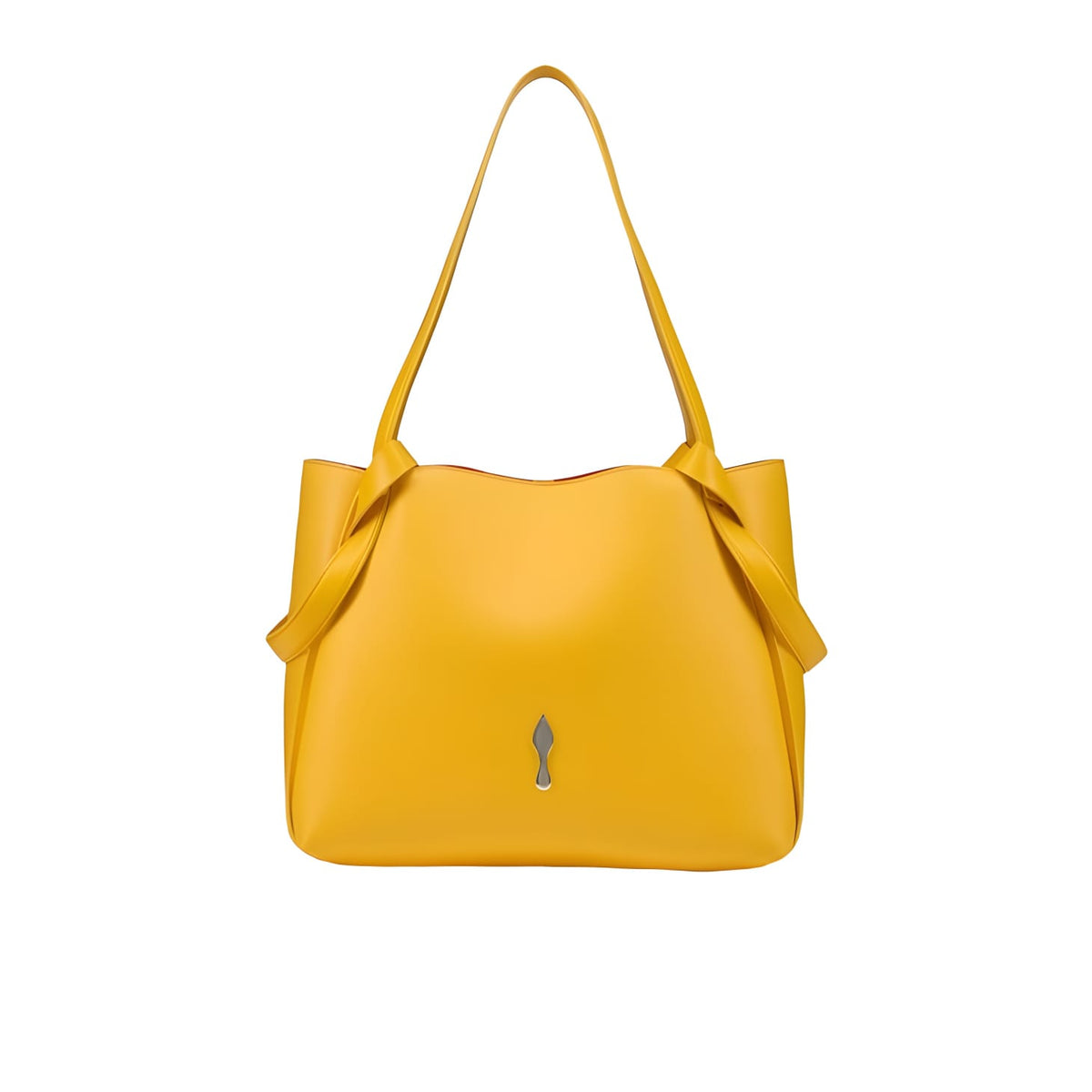 Women's Yellow Leather Tote Bag