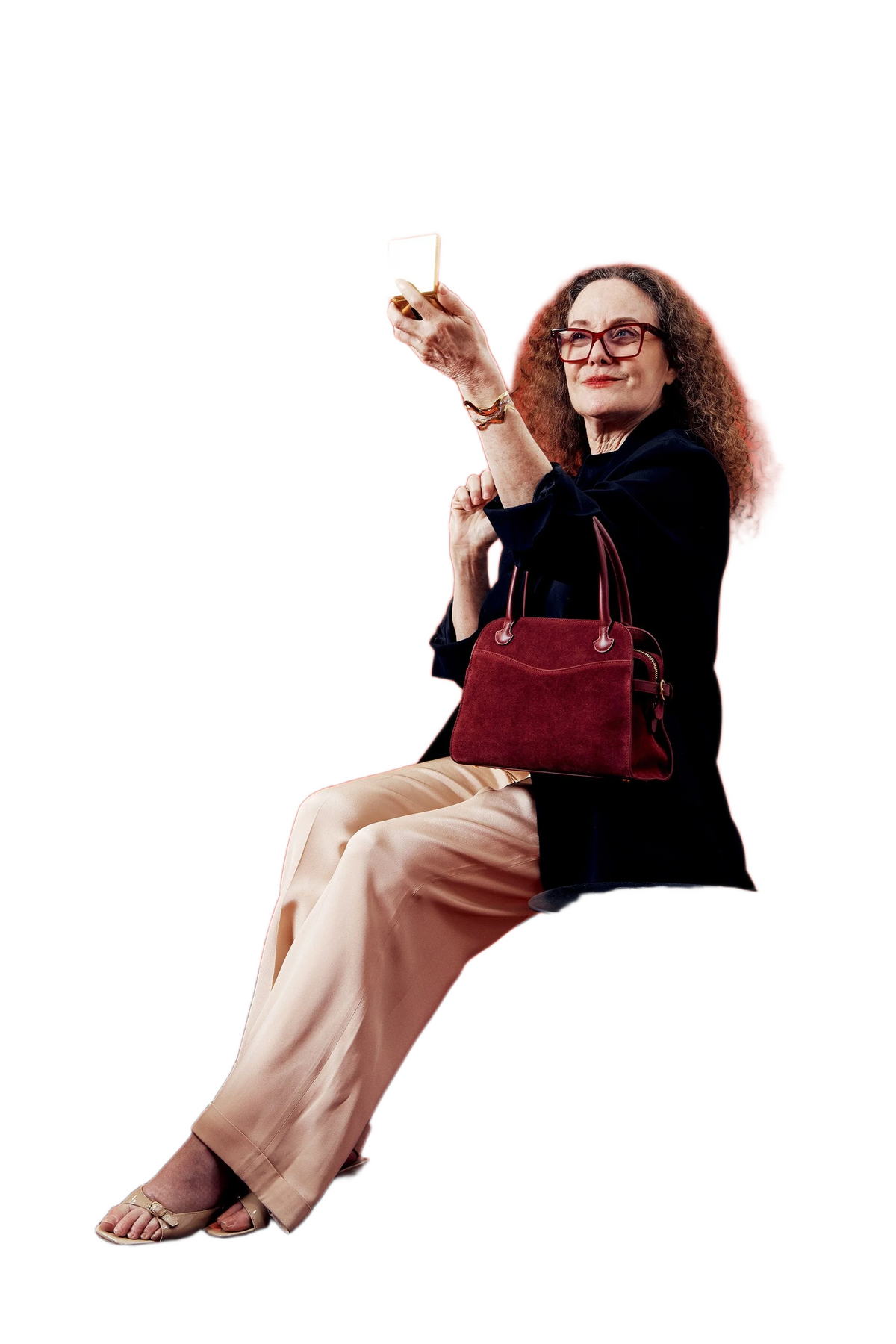 Brown Suede Handbag for Women