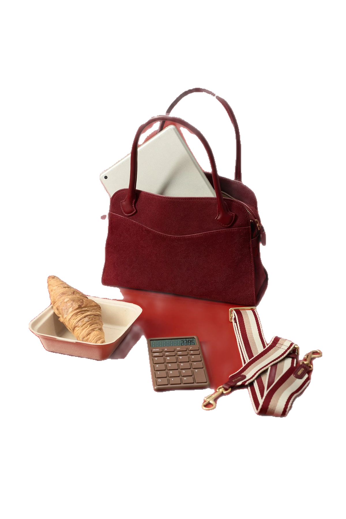 Brown Suede Handbag for Women
