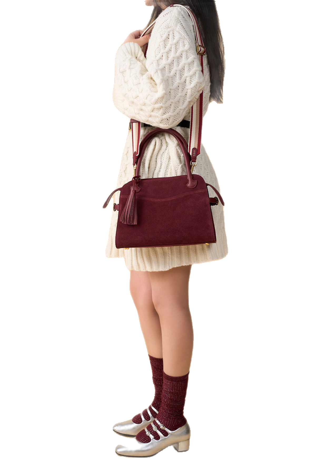 Brown Suede Handbag for Women