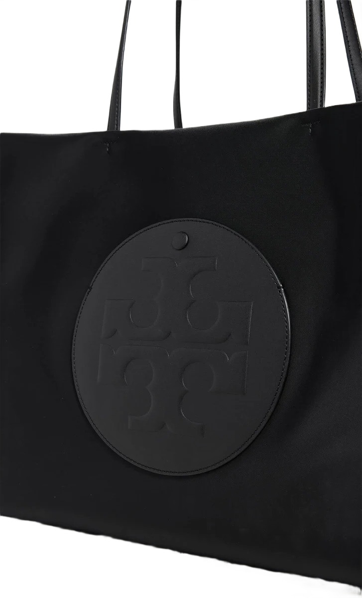 Classic Black Leather Tote Bag